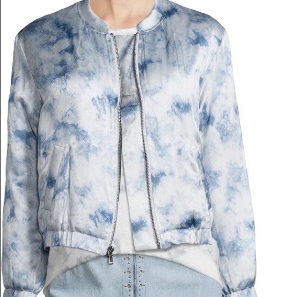 PAIGE “Forever And Ever” silk bomber jacket - Picture 2 of 8